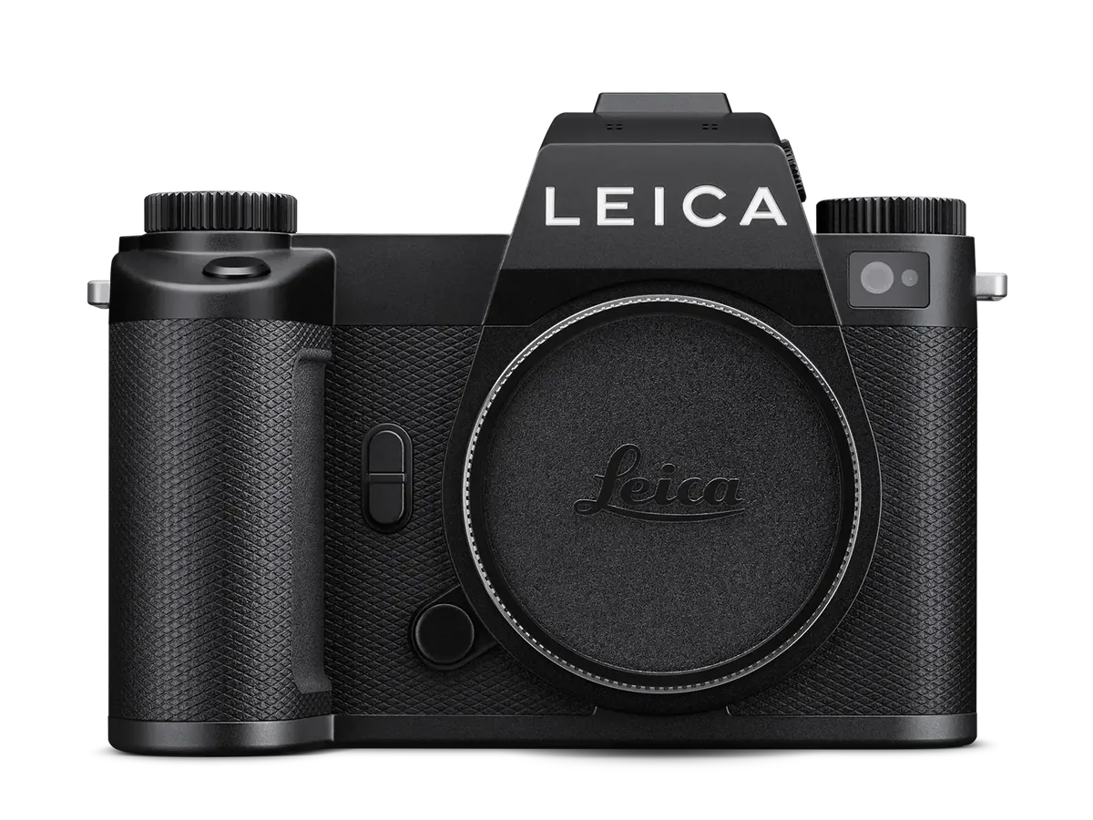 Official front view of the black Leica SL3-P camera body
