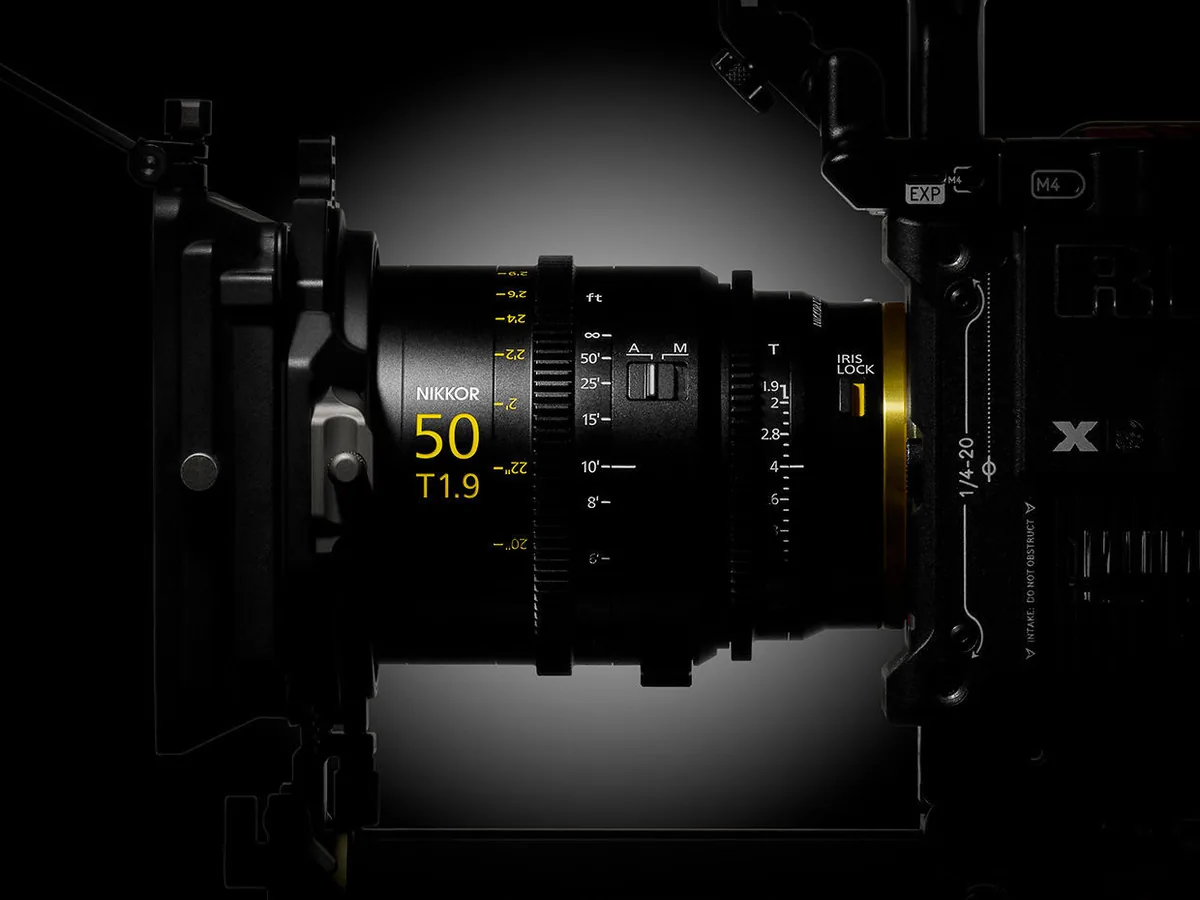 Official development photograph of the NIKKOR Z CINEMA T1.9 VV cinema lens series