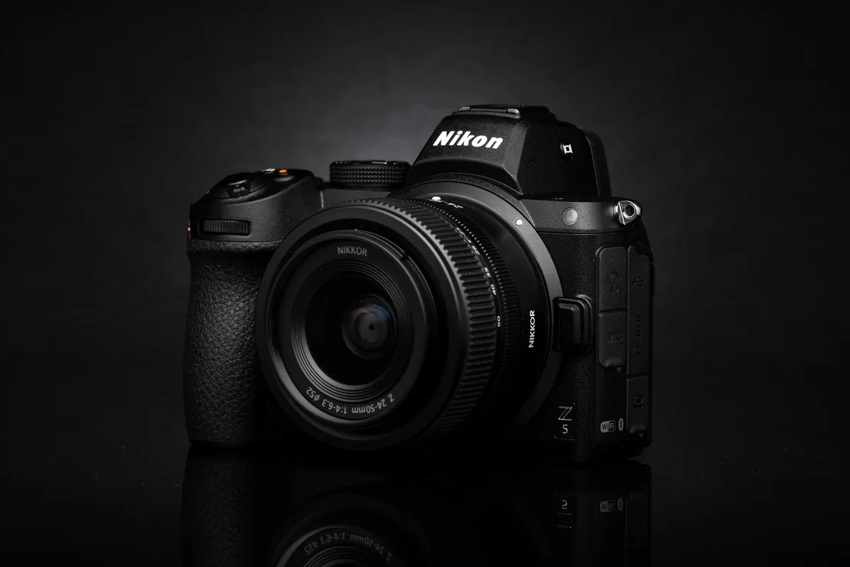 Original Nikon Z5 with a NIKKOR Z 24–50mm lens; archive system context, not the new Z5IIC.