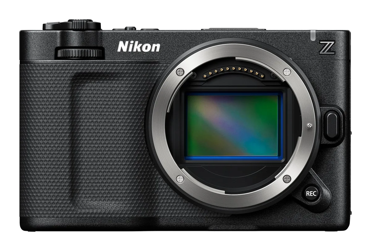 Nikon ZR body with the lens removed and the sensor visible inside the Z mount